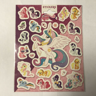 Големи листове със стикери My Little Pony, 20x16 см (10 бр.)