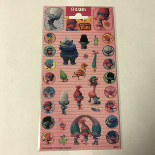 Лист със Стикери TROLLS - 20 x 10 см (10 бр.)