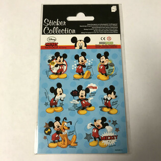 ЛИСТ СЪС СТИКЕРИ: DISNEY MICKEY MOUSE, Размери 16 x 9 см (10 бр.)