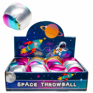 ПЛЮШЕНА МЕТАЛНА ТОПКА ЗА ХВЪРЛЯНЕ - SPACE (12 бр.)