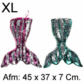 XL Плюшена Възглавница Опашка на Русалка - 45 см - Микс Цветове (4 бр.)