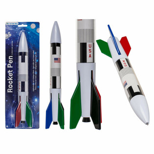 МЕГА ЕВТИНО | Гигантска XL Химикалка Ракета с 4 Цвята (12 бр.)