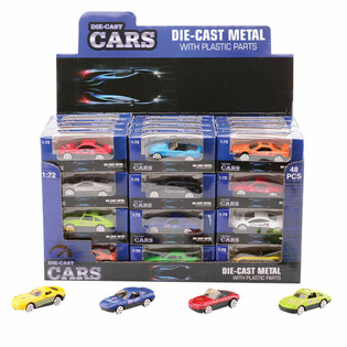 МИКС СПОРТНИ АВТОМОБИЛИ, МАЩАБ: 1:72 В ДИСПЛЕЙ (48 бр.)