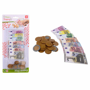 HOME SHOPPING - ЕВРО ИГРАЧКИ ПАРИ И БАНКНОТИ НА КАРТА (6 бр.)