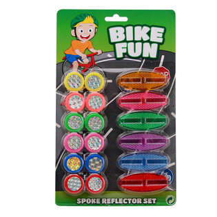 BIKE FUN - Комплект от 18 Части Светещи Отразители за Спици на Велосипед (1 бр.)