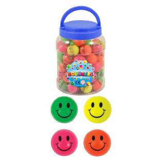 Подскачащи Топчета Smiley &Oslash;3,3см - Буркан от 72 броя