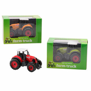 FARM MASTERS - МЕТАЛЕН ТРАКТОР В ПОДАРЪЧНА КУТИЯ (12 бр.)