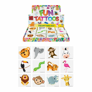 FUN TATTOO - ДЖУНГЛА ЖИВОТНИ - ДИСПЛЕЙ (48x12 броя)
