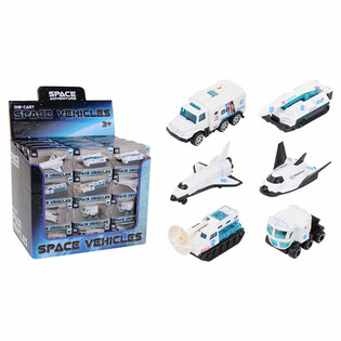DIE CAST - КОСМИЧЕСКО ПРИКЛЮЧЕНИЕ - КОСМИЧЕСКИ ПРЕВОЗНИ СРЕДСТВА, мащаб 1:64 - В ДИСПЛЕЙ (48 бр.)