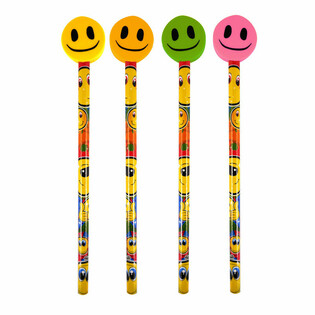 Весел Молив Smiley с Гума (24 бр.)