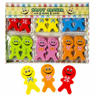 Весели гумички Smiley от 2 части (36 комплекта)