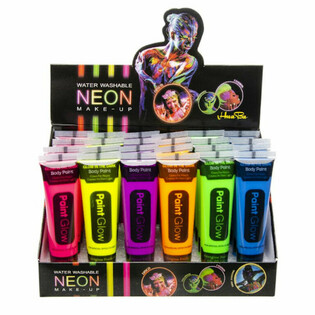 NEON Glow in the Dark Боя за Лице - UV Активна (Дисплей 24 бр)
