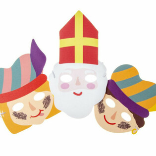 SINTERKLAAS - ПЕНЕНИ МАСКИ СВЕТИ НИКОЛА И ПИЕТ (48 бр.)