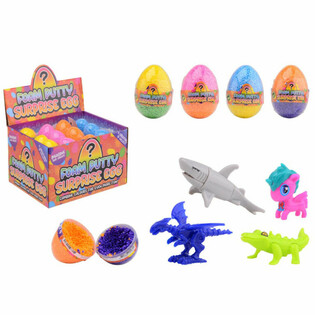 Яйце с изненада Foam Putty - с играчка в дисплей (24 бр.)