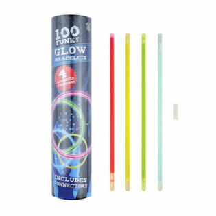 Светещи Гривни Glow - 100 Броя в Тубус