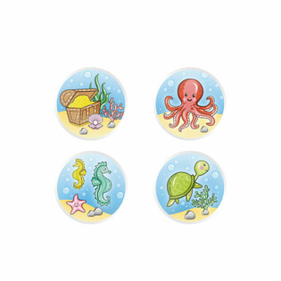 MIX SEA LIFE / МОРСКИ ЖИВОТНИ - ПОДСКАЧАЩИ ТОПЧЕТА &Oslash;3.3 cm (100 бр.)