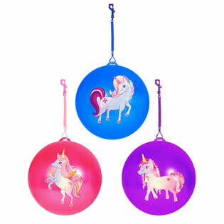 UNICORN / Топка Еднорог с въже / Bungee топка &Oslash;23 cm (24 бр.)