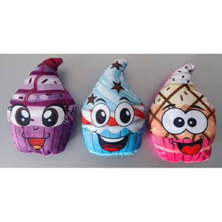 Плюшено Кексче / Cupcake - Микс Цветове (24 бр.)