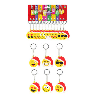 КОЛЕДНИ КЛЮЧОДЪРЖАТЕЛИ SMILEY (12 бр.)