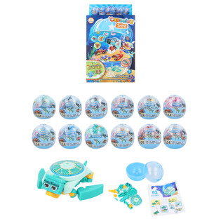 СТРОИТЕЛНИ БЛОКЧЕТА SEA LIFE В КАПСУЛА И ДИСПЕНСЪР (12 бр.)