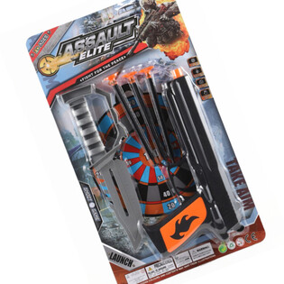 ASSAULT ELITE - Пистолет със Стрели с Вендузи и Нож (6 бр.)
