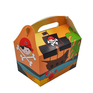 КУТИЯ ЗА ДЕТСКО МЕНЮ МОДЕЛ: ПИРАТ - Разм. 18.5x12x19 CM - FOODBOX - KIDSBOX (24 бр.)