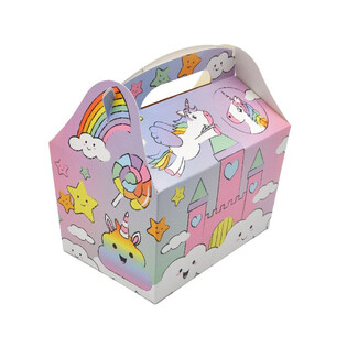ДЕТСКА КУТИЯ ЗА МЕНЮ МОДЕЛ: ЕДНОРОГ - Разм. 18.5x12x19 СМ - FOODBOX - KIDSBOX (24 бр.)