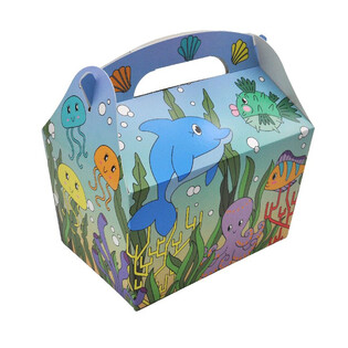 ДЕТСКА КУТИЯ ЗА МЕНЮ: МОРСКИ ЖИВОТНИ - Разм. 18.5x12x19 CM - FOODBOX - KIDSBOX (24 бр.)