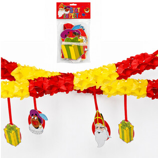 Гирлянд Sinterklaas и Piet с висулки - 4 м (6 бр.)