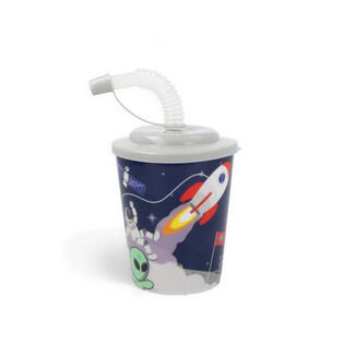 ЧАША ЗА НАПИТКИ / СЛАДОЛЕД СЪС СЛАМКА &ndash; SPACE / КОСМОС (12 бр.)