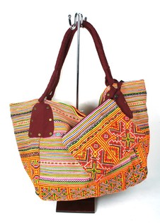 B-Fair Чанта Brocante Голяма Червена - Ръчно Изработена Чанта за Рамо