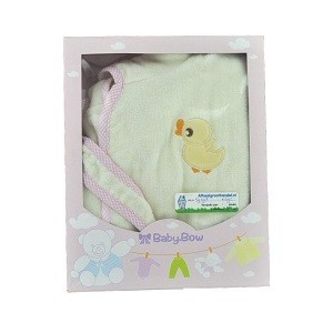 Детски халат за баня BABY BOW Жълт / Розов