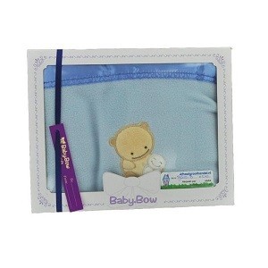 Бебешко Поларено Одеяло Baby Bow - Синьо